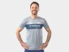 Unbekannt Jersey 100% Tech Tee Short Sleeve Large Grey/Navy