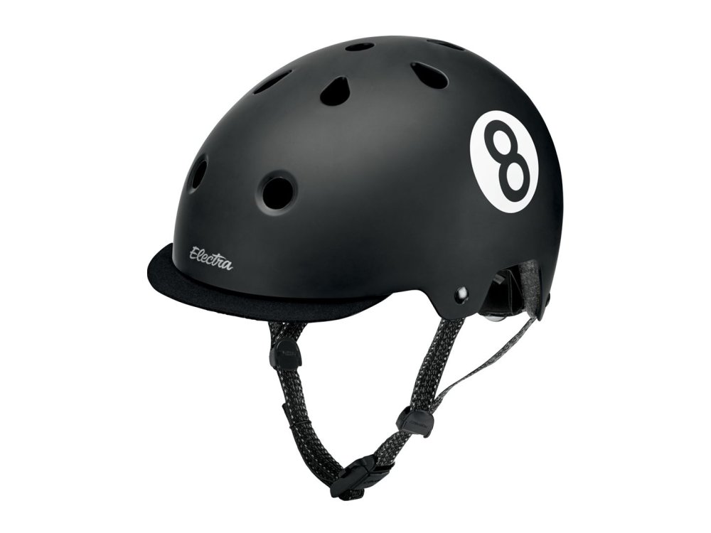 Electra Helmet Lifestyle Lux Straight 8 Medium Black CE