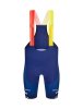 Santini Short Santini Trek Team Bib Large Blue/Yellow